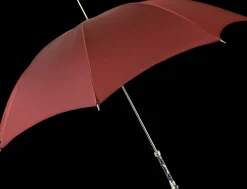 Elegant men's umbrella with silverplated Labrador