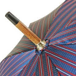 Elegant Men's umbrella with black leather handle