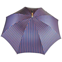 Elegant Men's umbrella with black leather handle