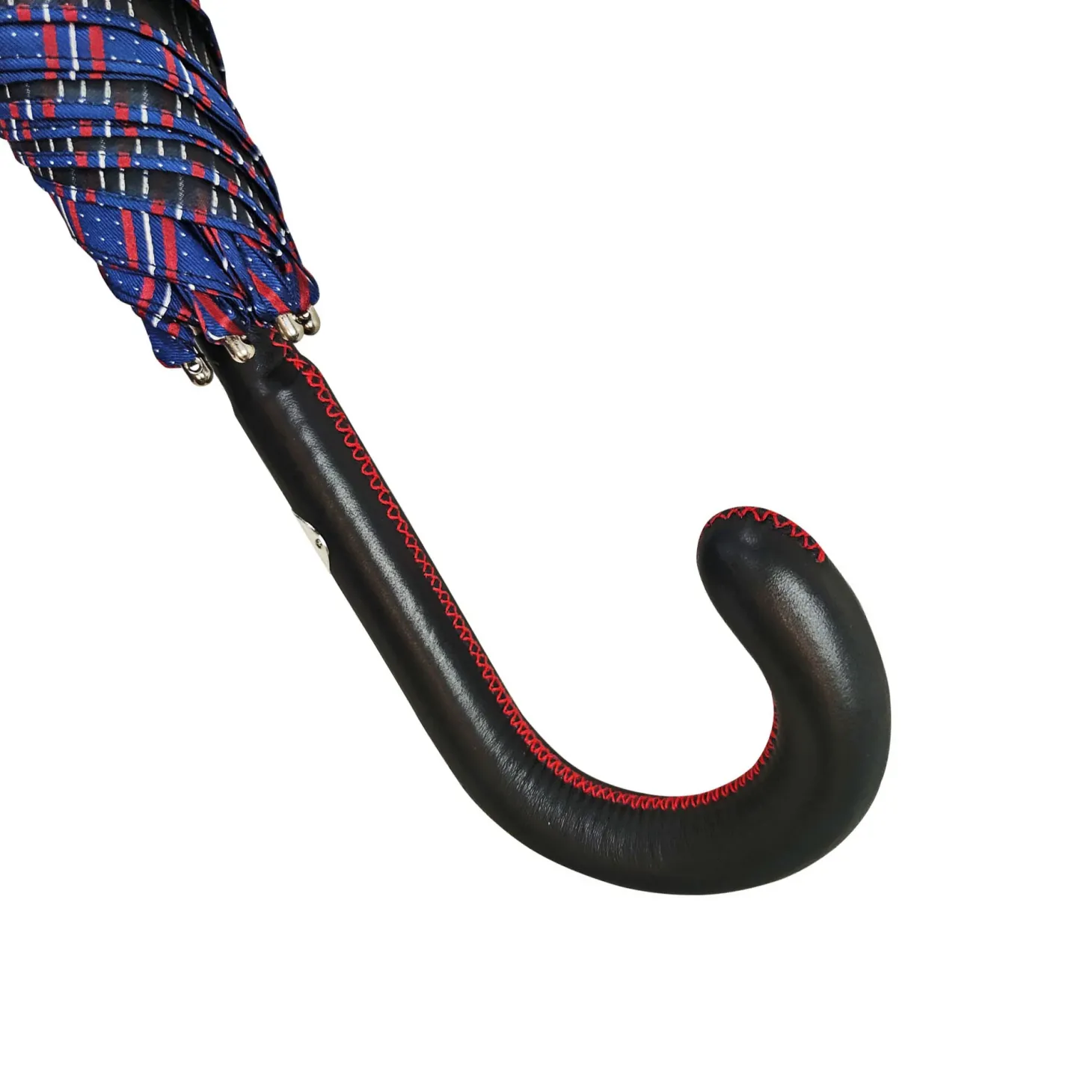 Elegant Men's umbrella with black leather handle