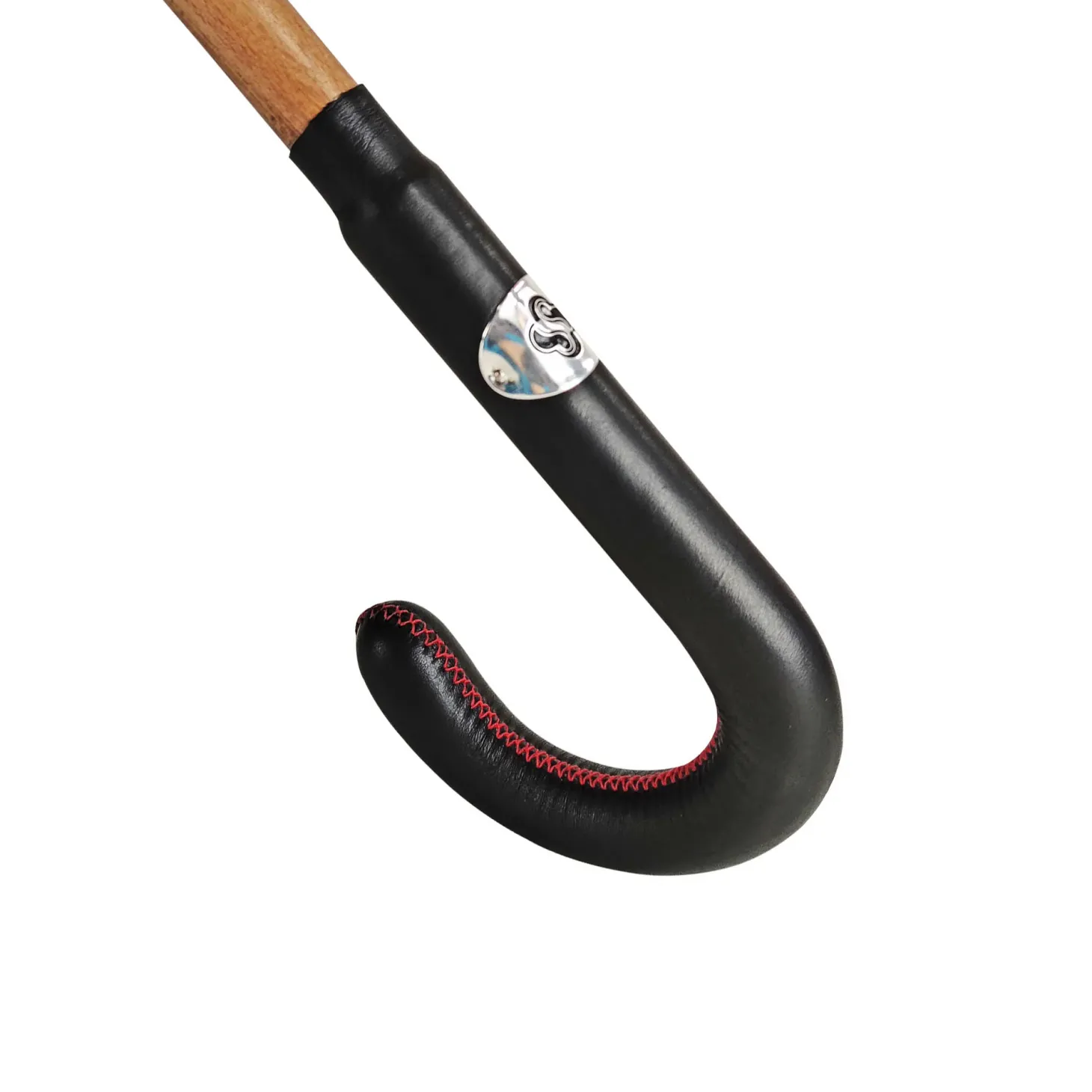 Elegant Men's umbrella with black leather handle