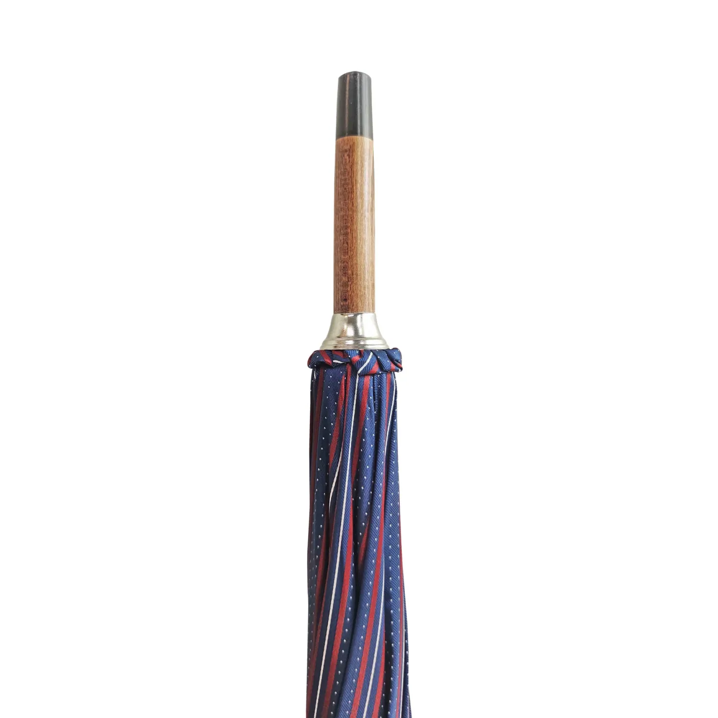 Elegant Men's umbrella with black leather handle