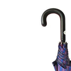Elegant Men's umbrella with black leather handle