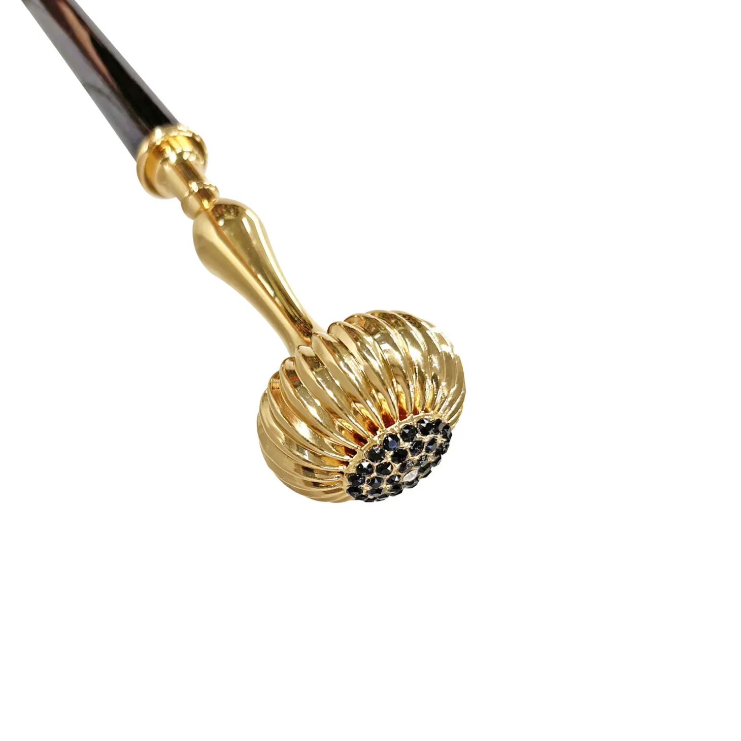 Elegant mylor Walking stick with Jet Crystals