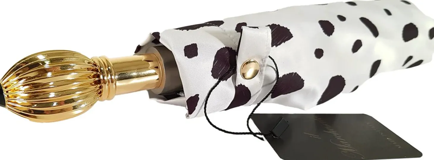 Elegant Spotted Woman's Folding Umbrella
