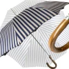 Elegant striped Blue and gray umbrella - Exclusive ilMarchesato