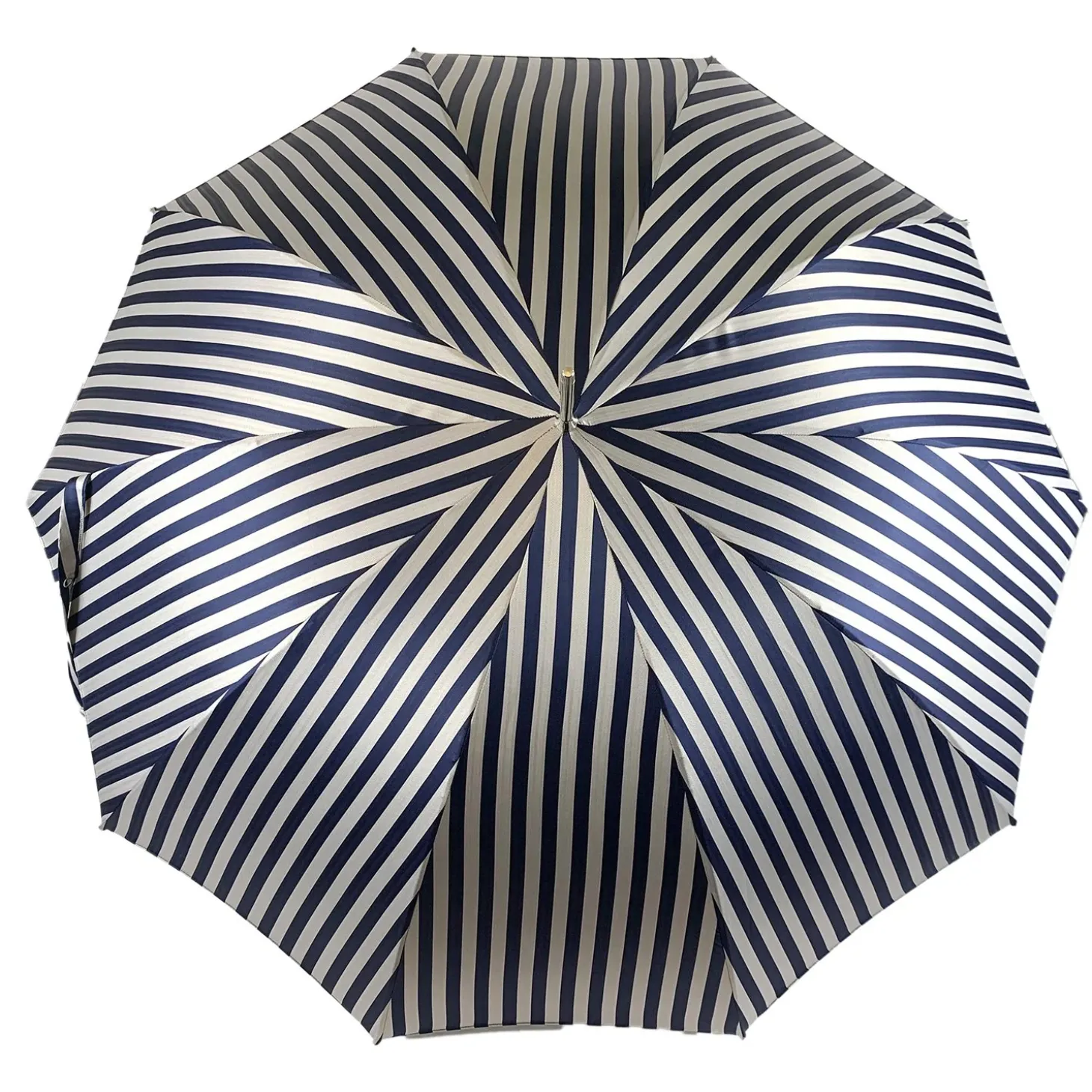 Elegant striped Blue and gray umbrella - Exclusive ilMarchesato