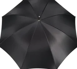 Elegant Umbrella With Double Layer In Black Satin