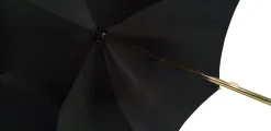 Elegant Umbrella With Double Layer In Black Satin