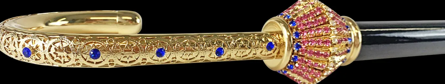 Elegant Walking cane for ladies with crystals