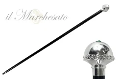 Elegant Walking stick with Silver-Plated Knob