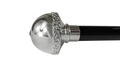 Elegant Walking stick with Silver-Plated Knob