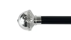 Elegant Walking stick with Silver-Plated Knob