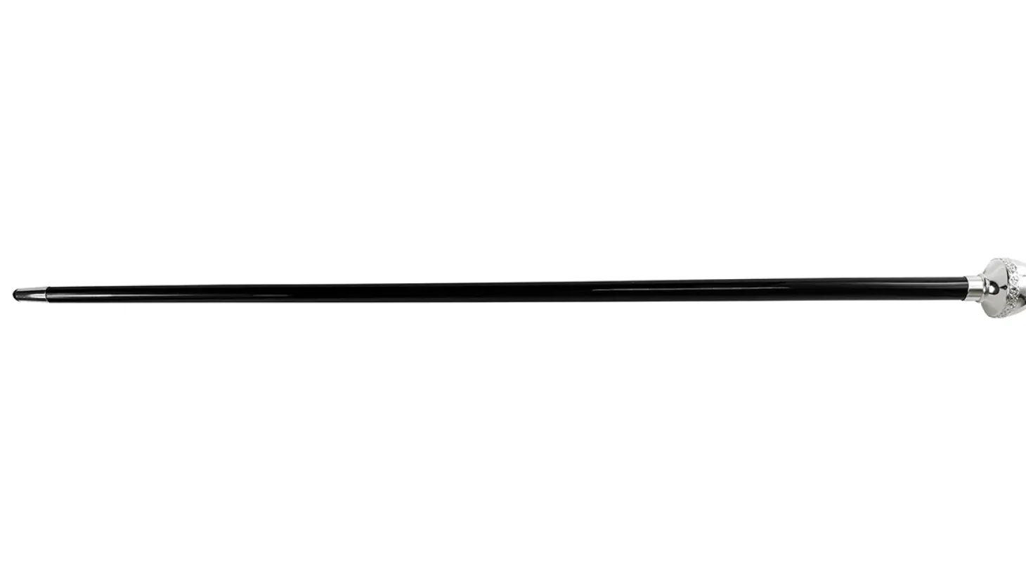 Elegant Walking stick with Silver-Plated Knob