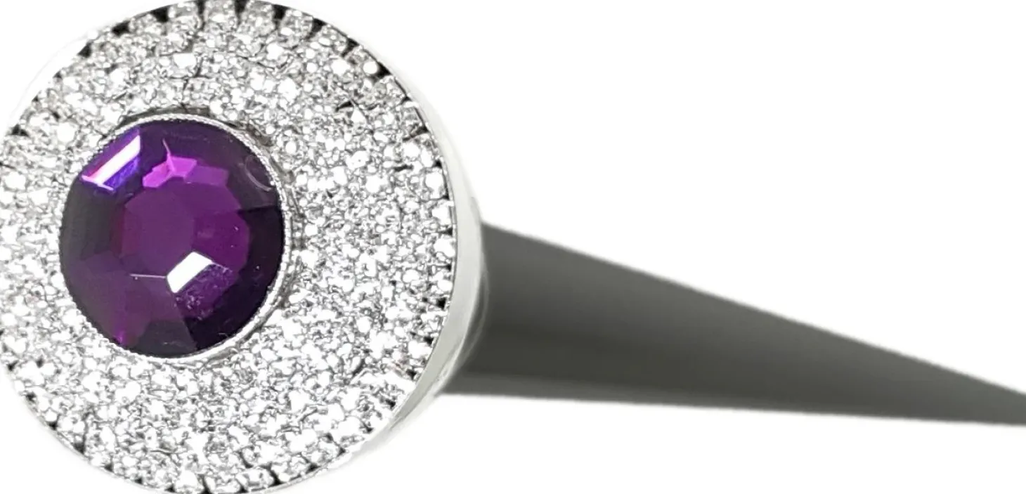 Elegant Walking Sticks - Crystal Encrusted Knob