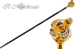 Enameled Siberian Tiger Cane