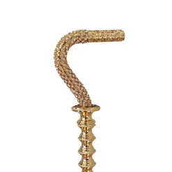 exceptional Walking stick with White crystals