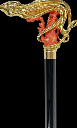 Exclusive and Limited collection - Gold plated 24K Octopus with Swarov