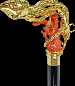 Exclusive and Limited collection - Gold plated 24K Octopus with Swarov