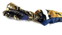 Exclusive handle with 24K golden scorpion and embellished with sapphir