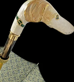 Exclusive hand-painted greyhound umbrella