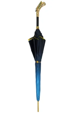 Exclusive Italian Artisan Umbrella with Exquisite Hand-Painted Dragonf