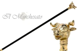 Exclusive 24K Bull cane
