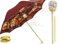 Exclusive Savana Lion Luxury Umbrella by Italian Designers il Marchesa Fashion Umbrellas