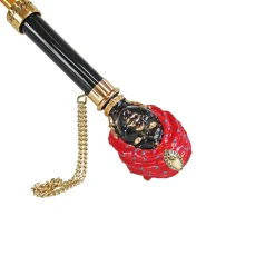 Exclusive umbrella with colorfull Sicily "Testa di moro"