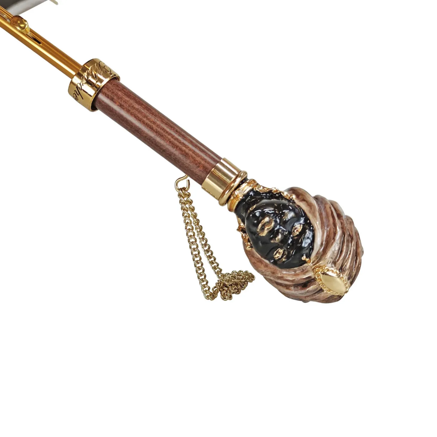 Exclusive umbrella with Classic Sicily "Testa di moro"