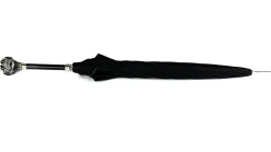 Exclusive umbrella with hand-painted monkey handle