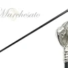 Exclusive Walking stick with Silverplated 925 Ram