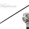 Exclusive Walking stick with Silverplated 925 tiger