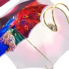 Fanciful Umbrella With Peacock Design