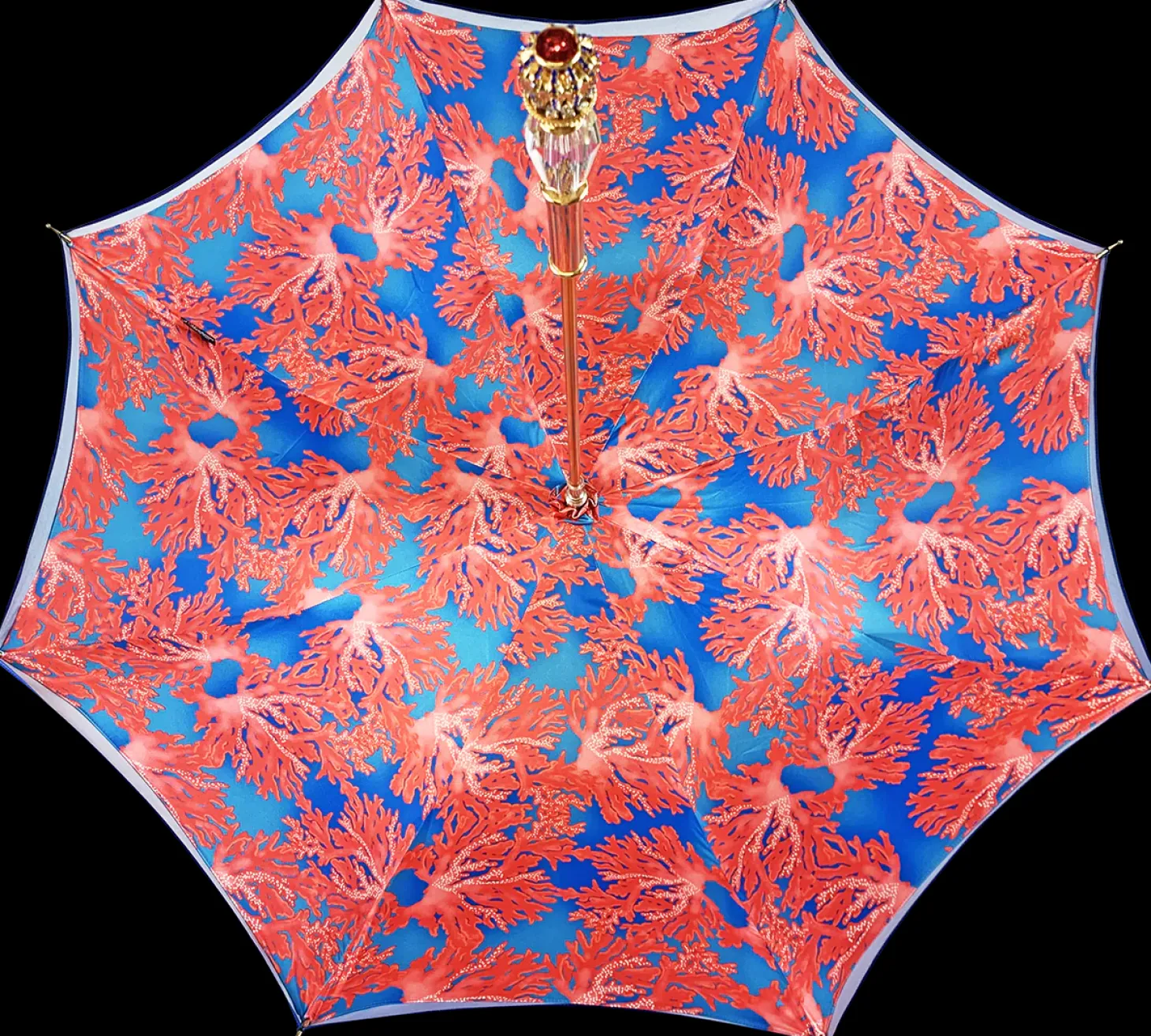 Fantastic blue with "35fili" Coral design
