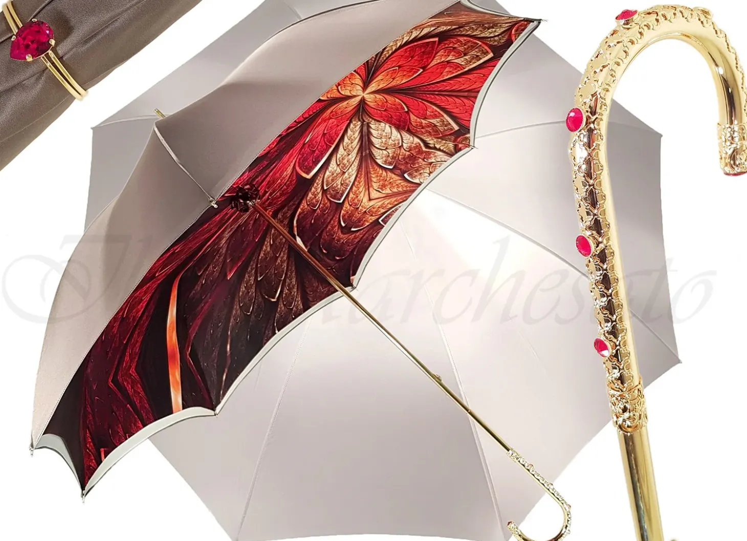 Fantastic Double Canopy Luxury Ladies Umbrella