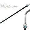 Fantastic Men's cane with aquamarine crystals