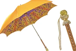 Fantastic Orange umbrella with leopard print