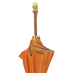 Fantastic Orange umbrella with leopard print