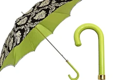 Fashionable black damask with fantastic green