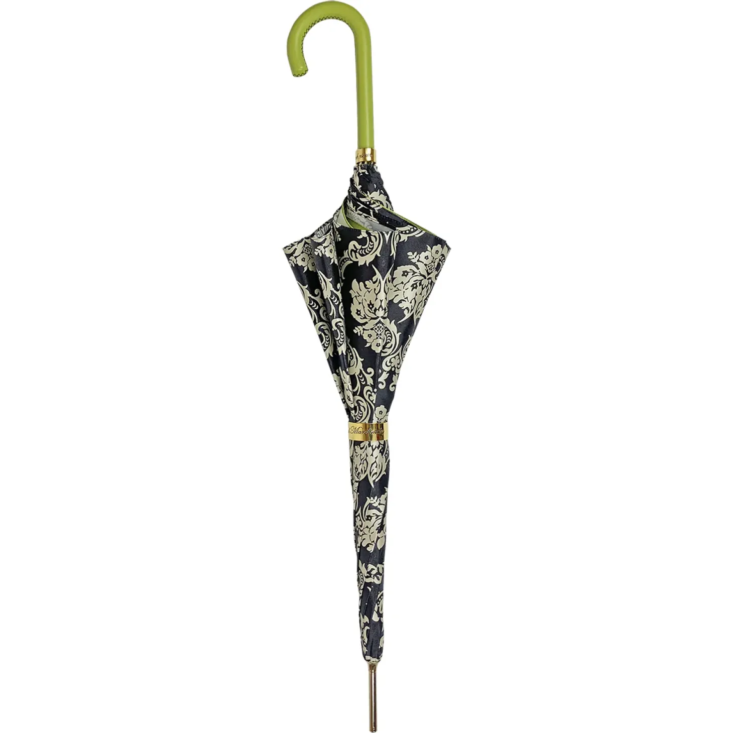 Fashionable black damask with fantastic green