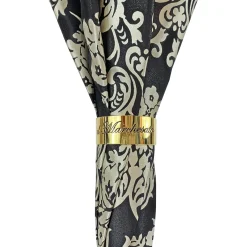 Fashionable black damask with fantastic green