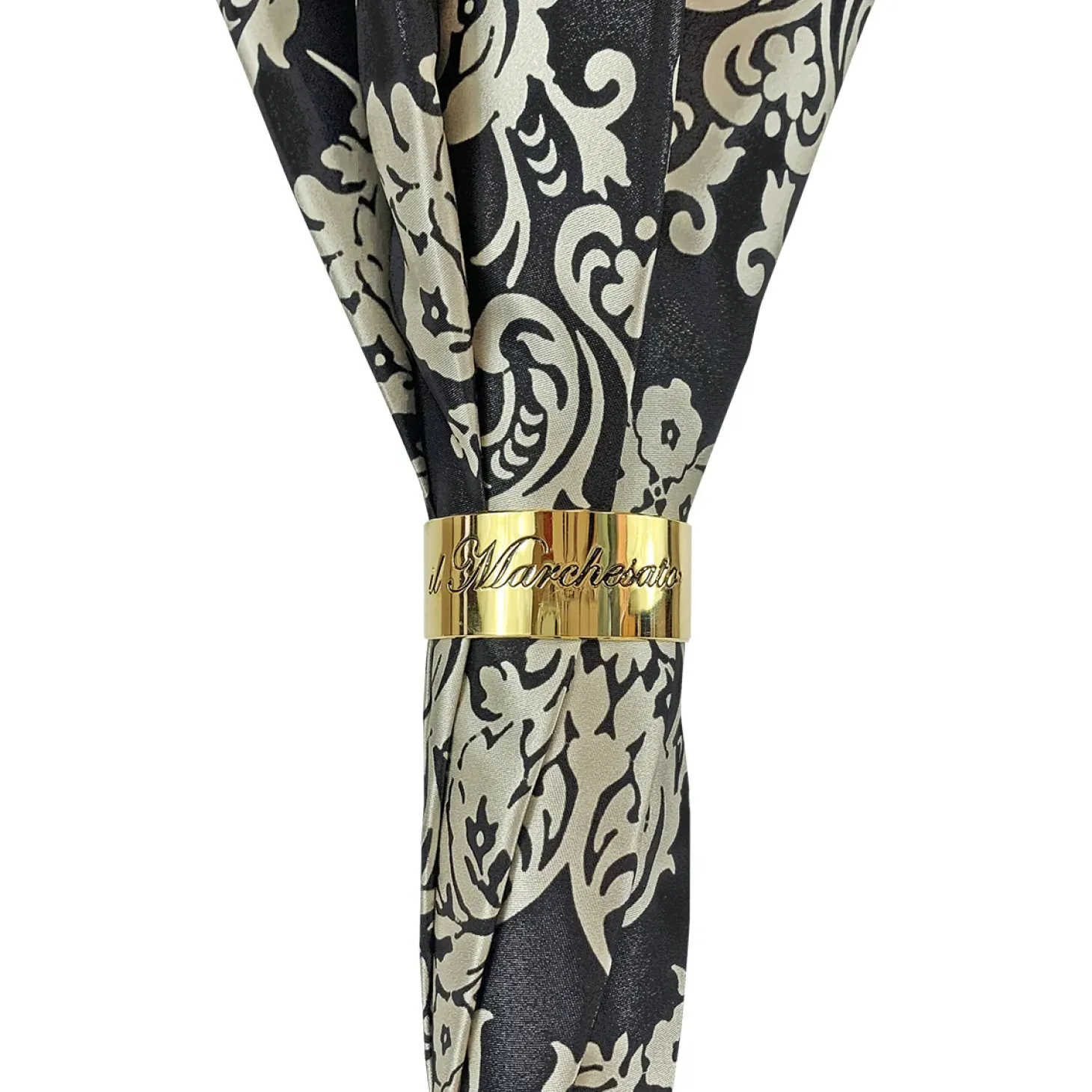 Fashionable black damask with fantastic green