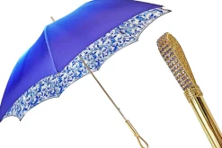 Fine and elegant light blue umbrella