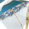 Floral umbrella in refined octane