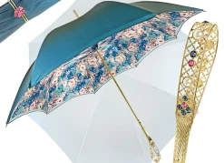 Floral umbrella in refined octane