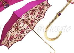 Flowered Luxury Ladies Umbrella High Quality Italian Fashion Umbrella