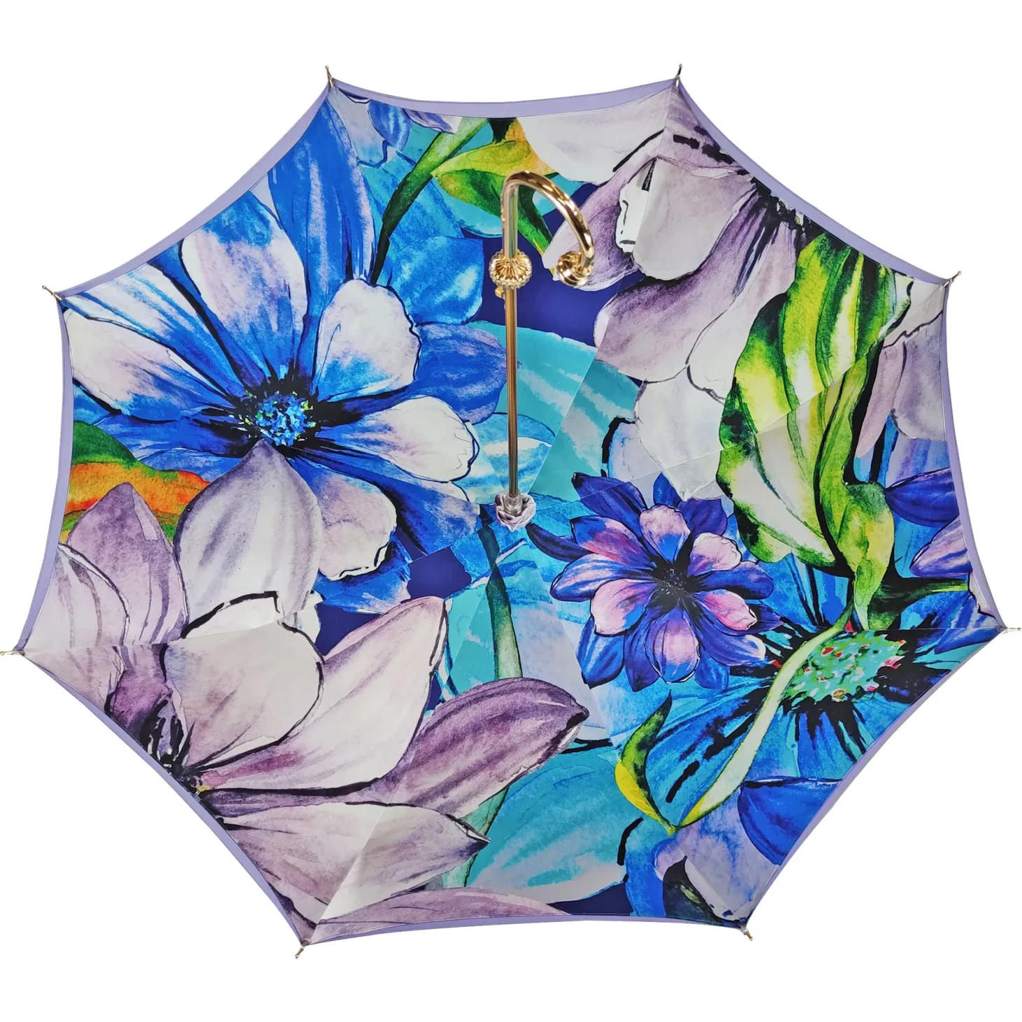 Flowered umbrella in shades of lilac