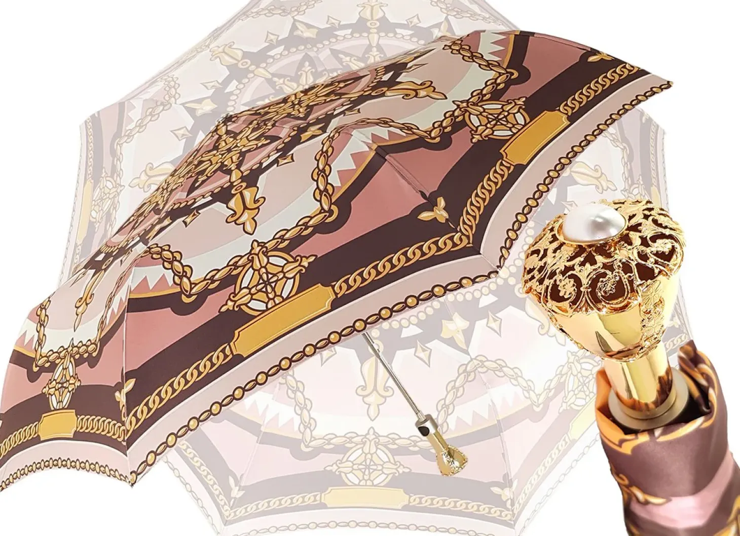 Folding Chain Print Umbrella By il Marchesato