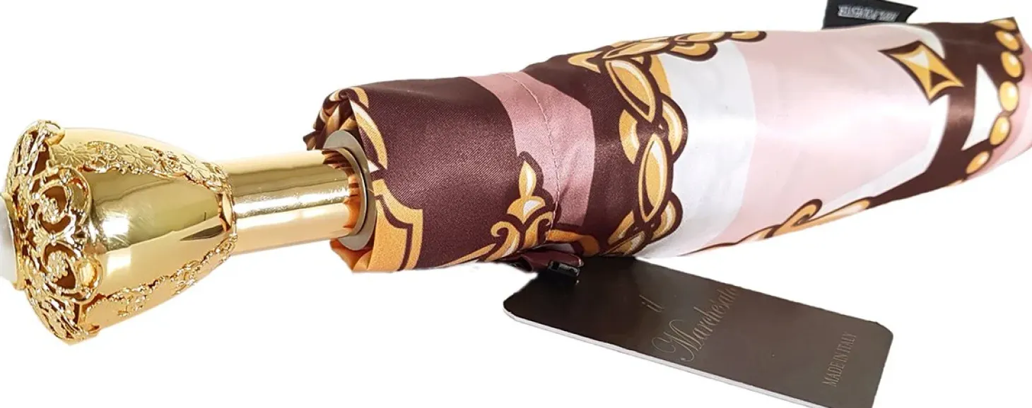 Folding Chain Print Umbrella By il Marchesato